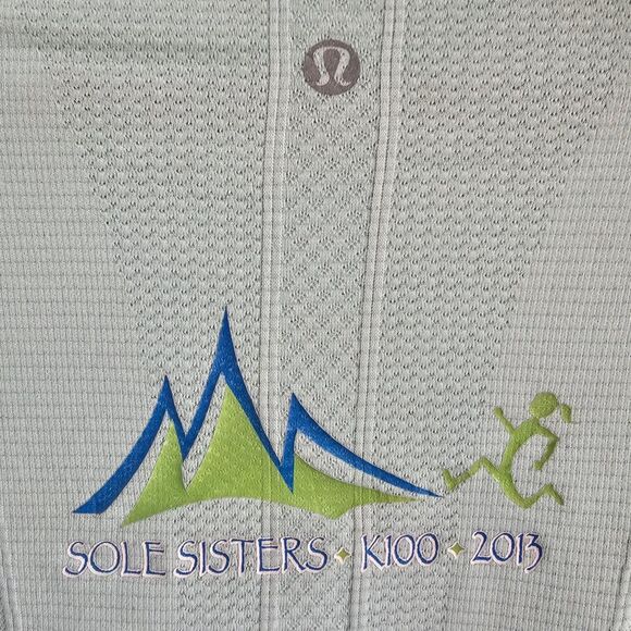 Lululemon Women’s Swiftly Tech LS Run Shirt | Sole Sisters 2013 Blue Size 4 - Picture 4 of 6
